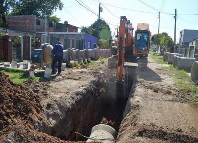 José C. Paz: obra hidráulica para la calle Rossevelt