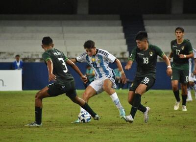 La Selección Argentina venció por la mínima a Bolivia en el Sudamericano Sub 17