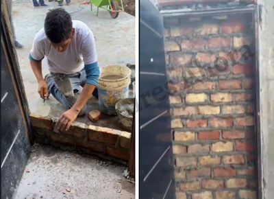 Así esconde la pobreza Jorge Ferraresi: tapiaron la puerta de una casa precaria en Avellaneda y encerraron a una familia