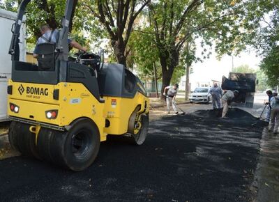 José C. Paz: avanza el bacheo de asfalto en las calles de la ciudad