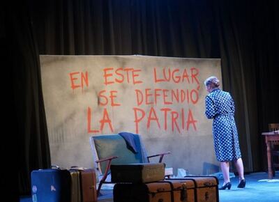 Merlo: se presentó la obra "Scalabrini Ortíz" en el teatro