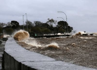 Advertencia de alerta por crecida del Río de la Plata en Berisso y Ensenada