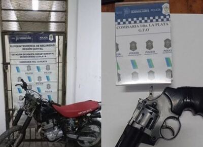 Cayeron dos motochorros armados tras intento de fuga en Los Hornos
