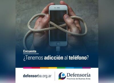 ¿Tenemos adicción al celular? La Defensoría lanzó una encuesta sobre cómo usamos el teléfono