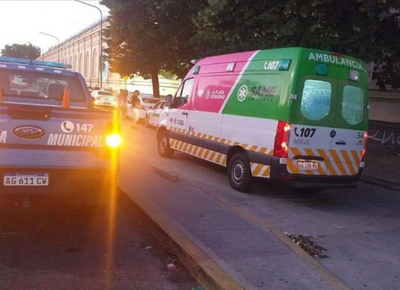 Se le cayó un pedazo de mampostería de la Estación de La Plata y terminó en el Hospital