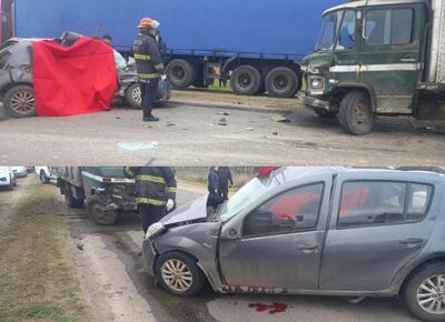Lisandro Olmos: en un choque frontal entre un camión y un auto murió un joven de 25 años