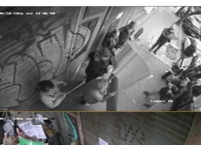 VIDEO | La Justicia investiga los destrozos y amenazas durante una protesta frente a la Caja de Odontólogos en La Plata