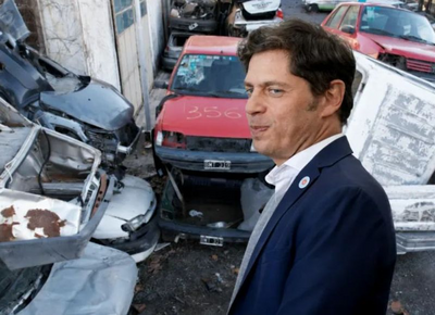 Axel Kicillof transformó el área de Automotores en un cementerio de vehículos oficiales