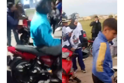 Despidieron al repartidor que murió tras ser arrollado por el Tren Roca con una multitud de motos