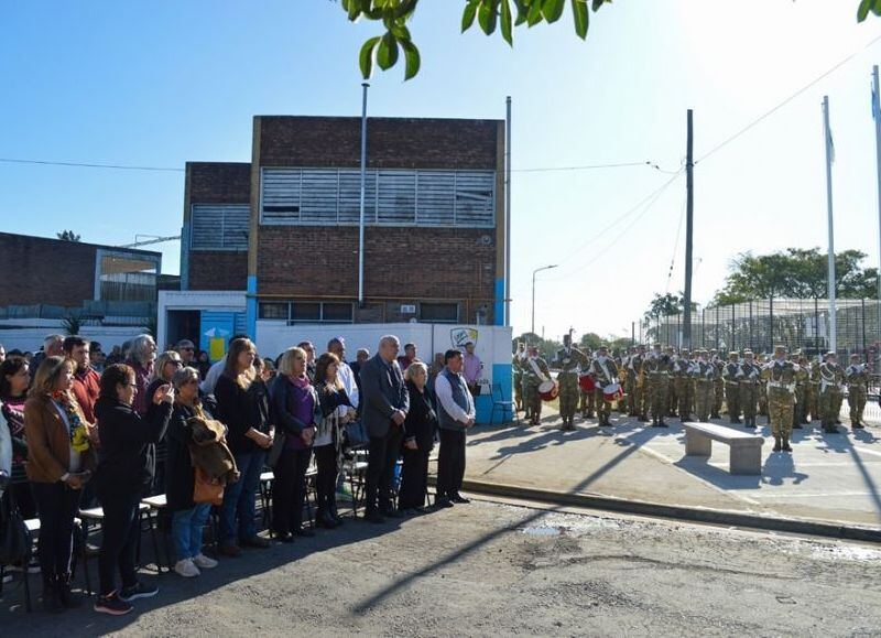 José C. Paz: se realizó el acto de inauguración del monumento del héroe José Carlos Granado