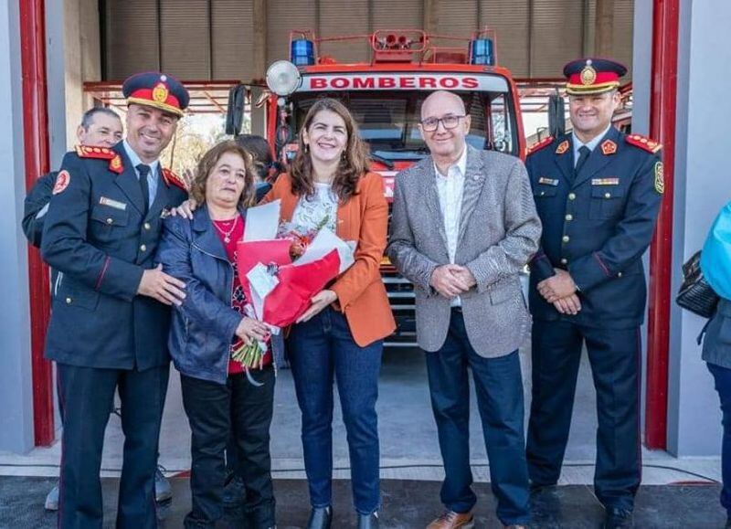 Se investiga al Cuartel de Bomberos Voluntarios de Moreno pero Mariel Fernández ¿inauguró otro espacio?