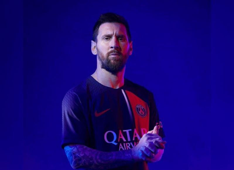 Lionel Messi participó en la presentación de la nueva camiseta del PSG