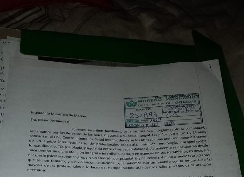 Los vecinos denunciaron que "no hay médicos en Moreno"