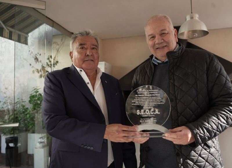 El secretario general del SEOCA recibió al rector de la UNLAM