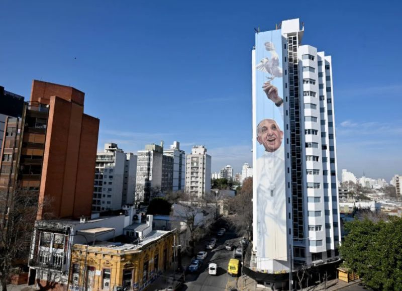 La Plata inaugurará el mural más grande del mundo en honor al Papa Francisco