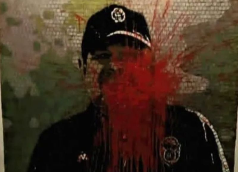 Vandalizaron el mural de Diego Maradona en el Estadio de Gimnasia