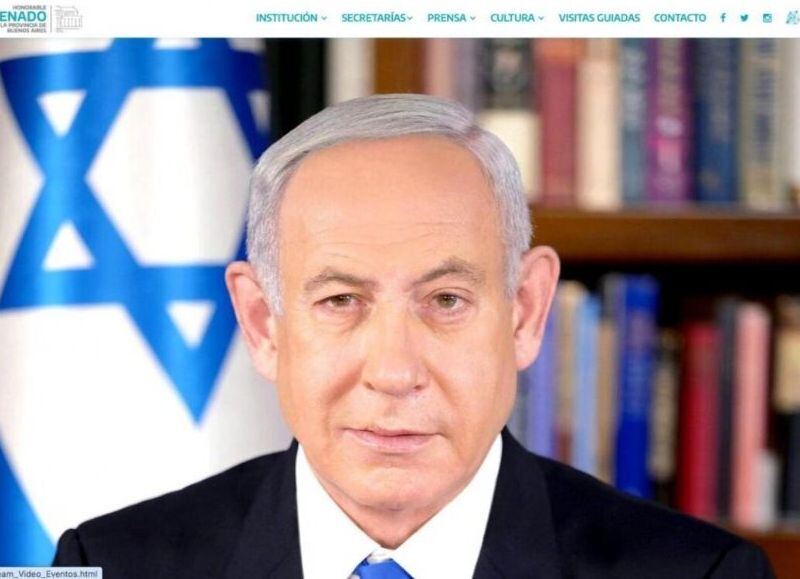 Hackearon la web del Senado, apareció una foto del primer ministro israelí y la corrupta de Magario ni se enteró