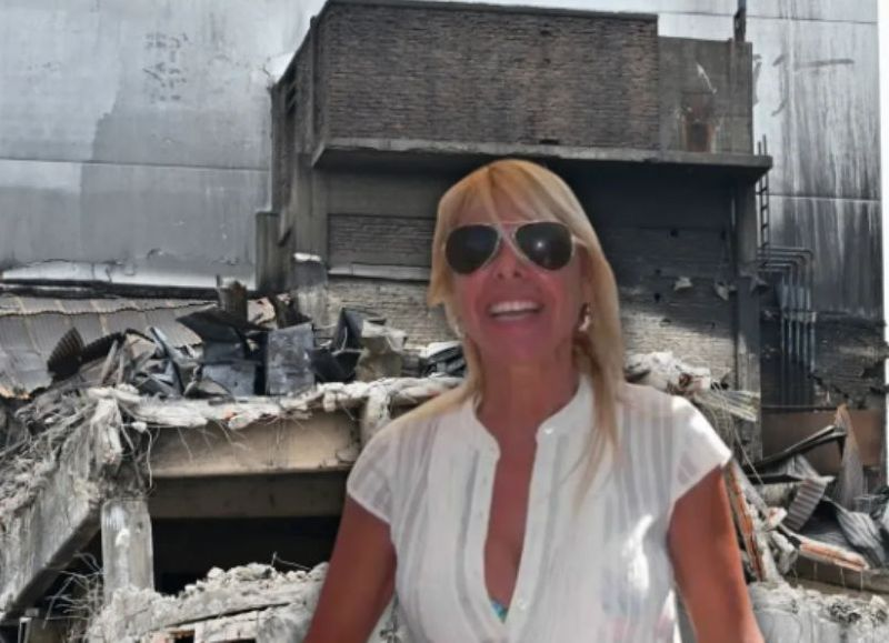 Ordenan la inhibición general de bienes de Roxana Aloise tras el incendio y derrumbe del depósito en La Plata
