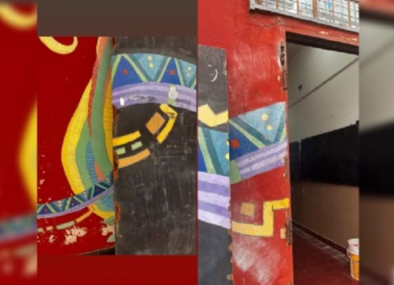 Alumnos de una secundaria platense van a cursar sin puertas y ventanas rotas: "Nos cagamos de frío"